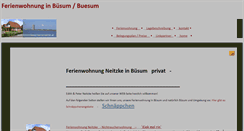 Desktop Screenshot of ferienwohnung-buesum-neitzke.de