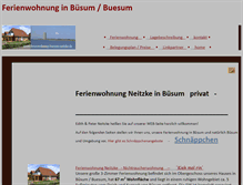 Tablet Screenshot of ferienwohnung-buesum-neitzke.de